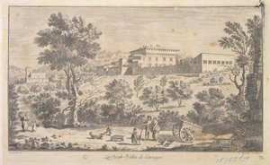 The Villa Careggi, Engraved by G. Benedetti